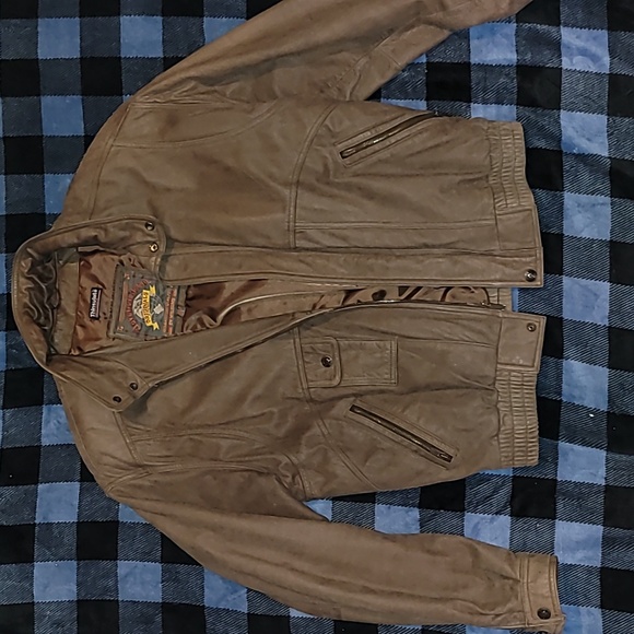Vintage. Buttery Leather Bomber jacket. Adventure Bound By Wilson's leather. LT - Picture 1 of 16